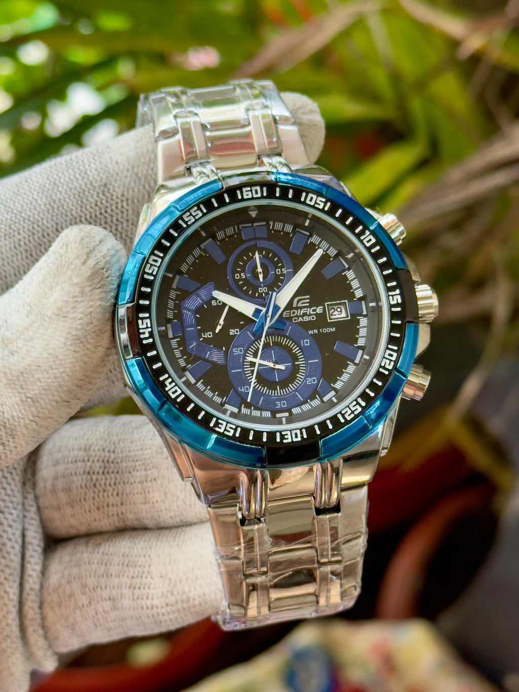 C@sio Edifi©e Mens Silver All Working