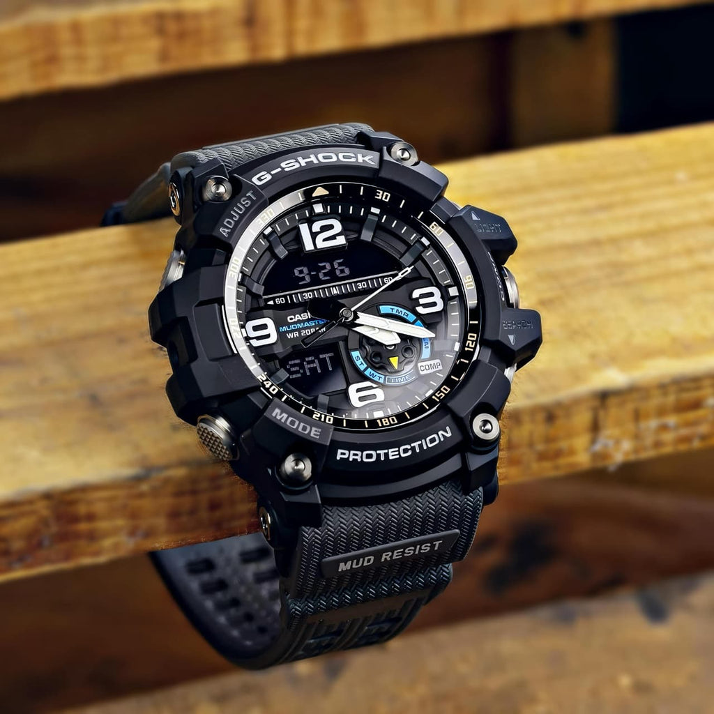 Gshockk Mudmaster Cool Grey Digital+Analog Mens All Working