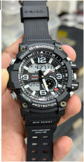 Gshockk Mudmaster Black Digital+Analog Mens All Working