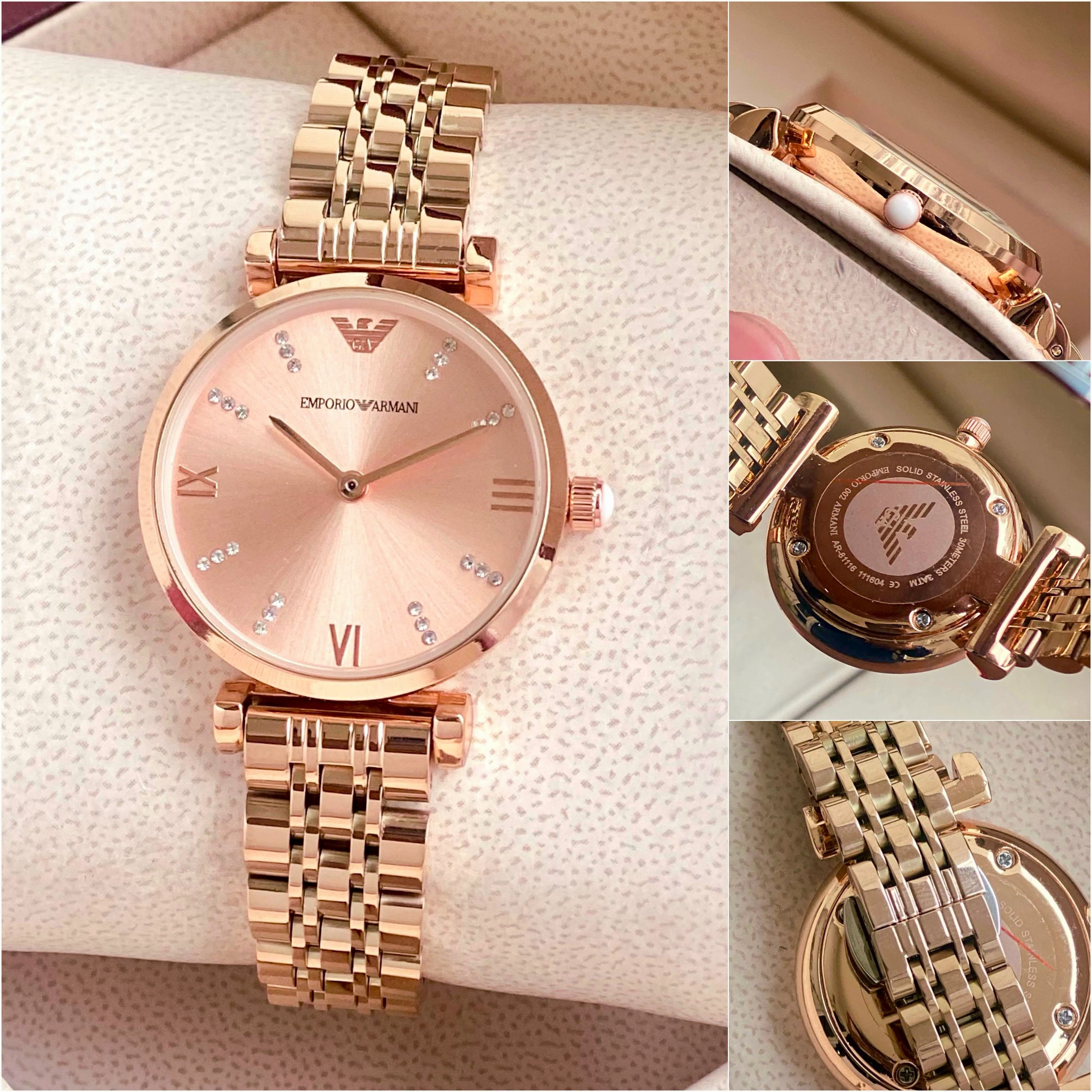 Emporioo Armanii Women Full Rose Gold Chain All Working