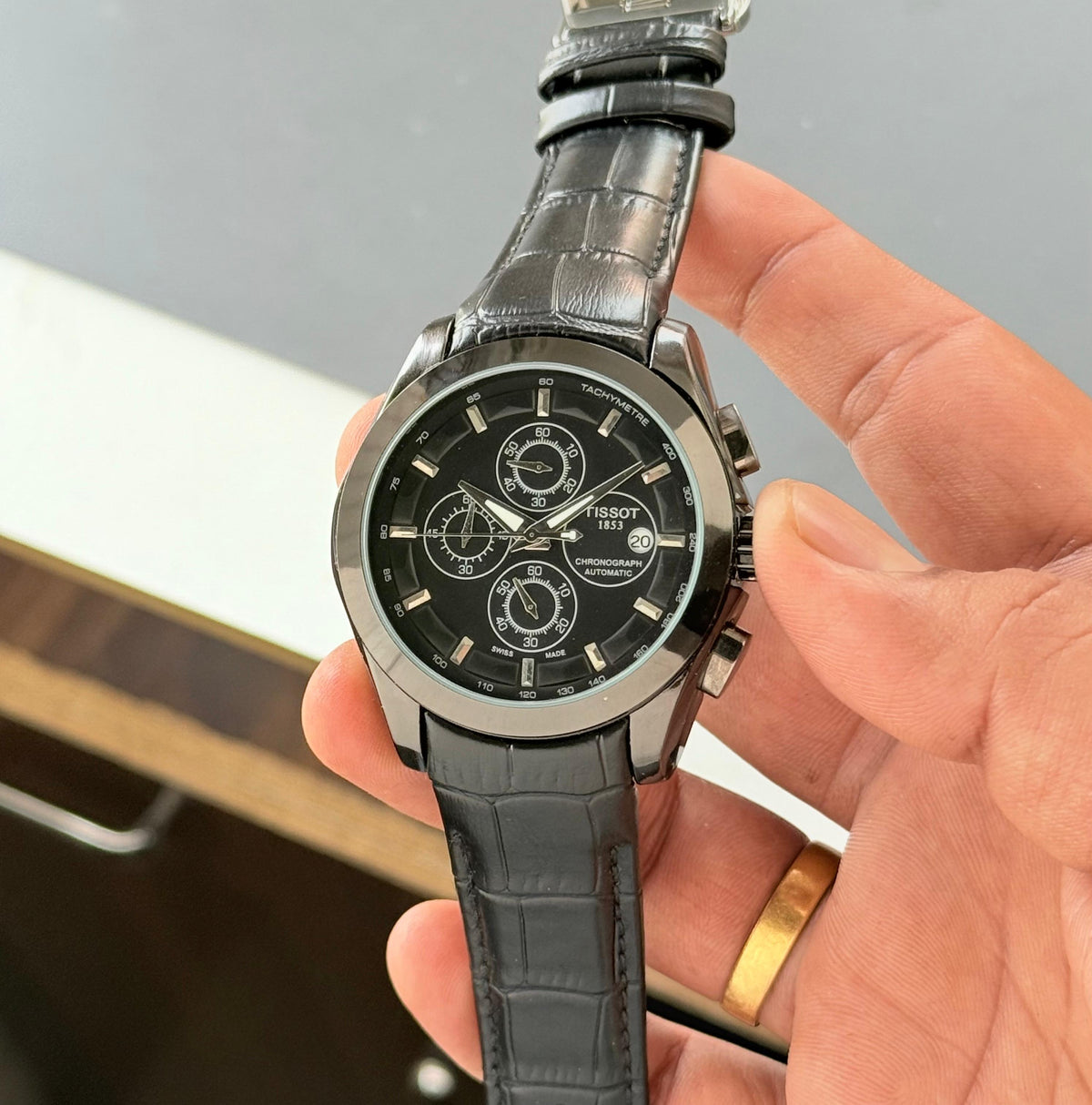 Ti$$ot Couturierr All Black Mens Leather All Working