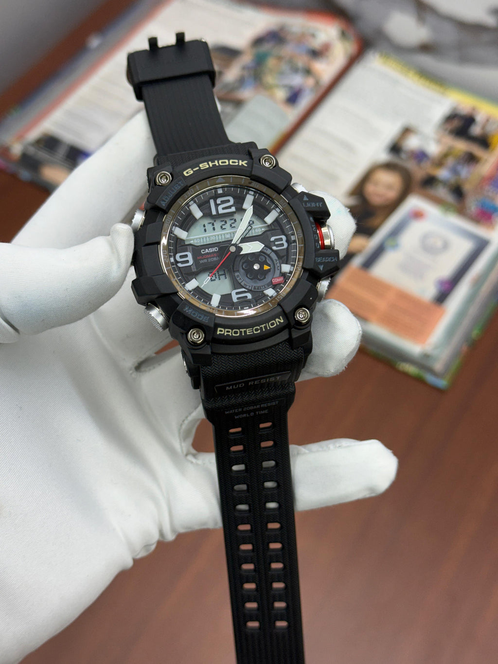 C@sio Gsho©k Mudmaster Black Digital+Analog Mens All Working