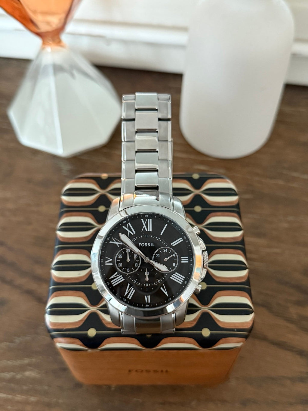 Fo$$il Fs-4736 Silver Men All Working