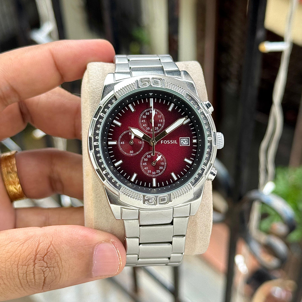 Fo$$il Men Stainless Steel Chain All Working