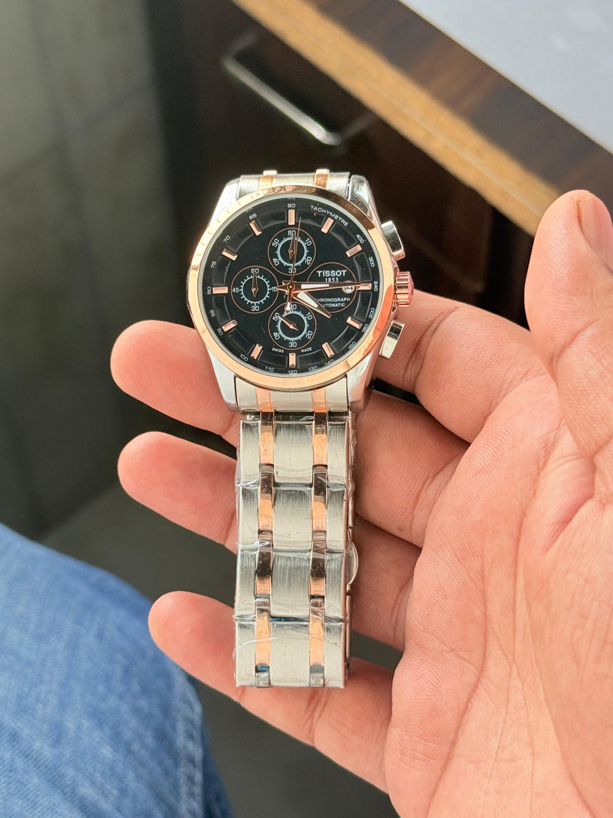 Ti$$ot Couturi£r 1853 Dual Tone Mens All Working