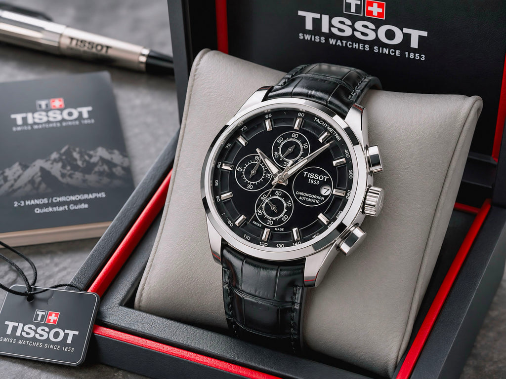 Ti$$ot Couturierr Black Leather Mens All Working