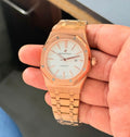 Audem@rs pigu£t Rose Gold Chain Mens All Working