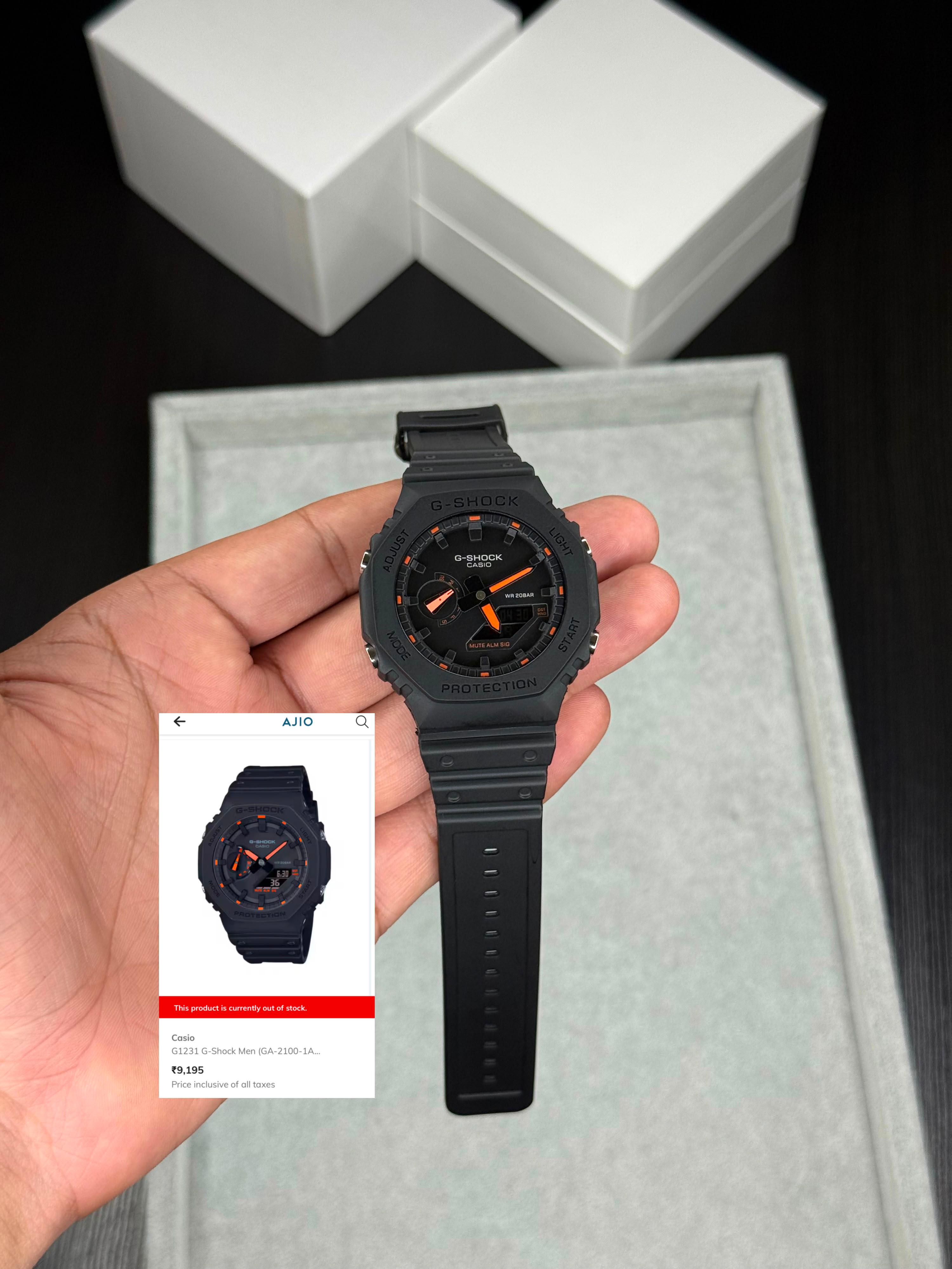 G-Shockk G@-2100 Mens Black Digital+Analogue All Working