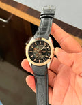 Ti$$ot Open Back Automatic Black Leather Mens All Working