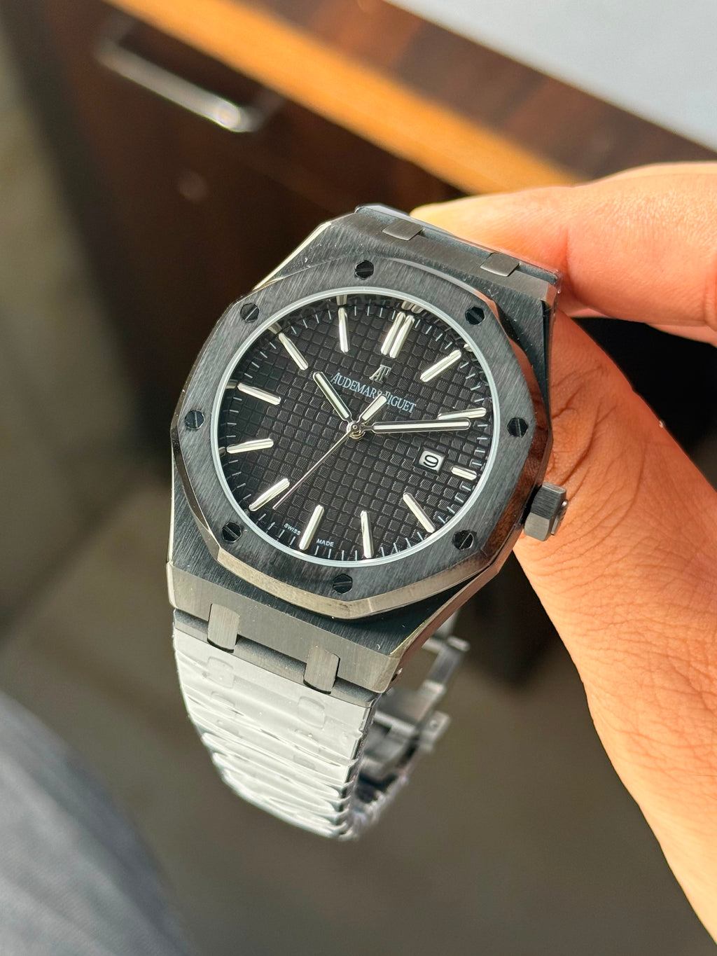 Audemarss Piguett Black Mens All Working