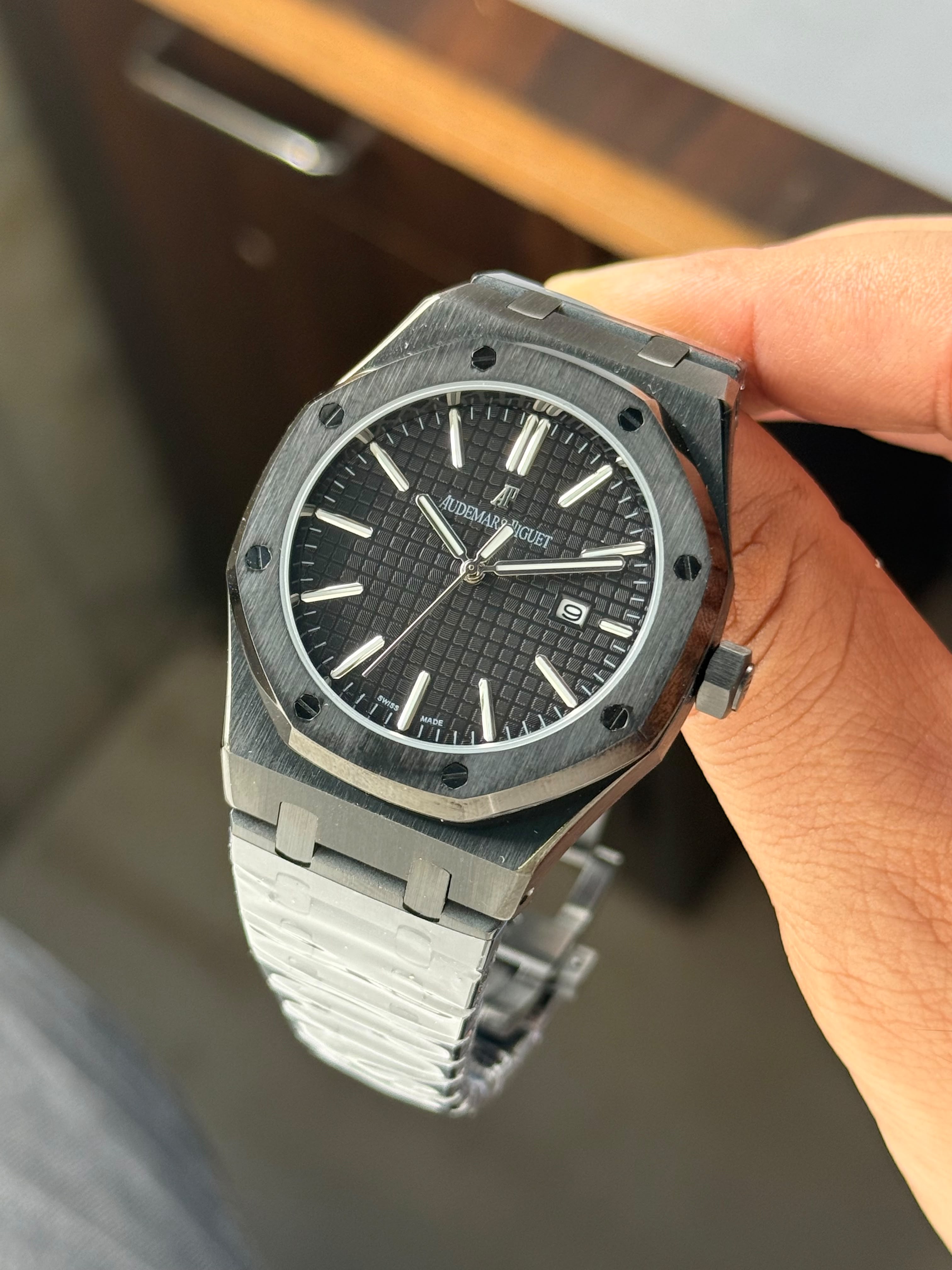 Audemarss Piguett Black Mens All Working