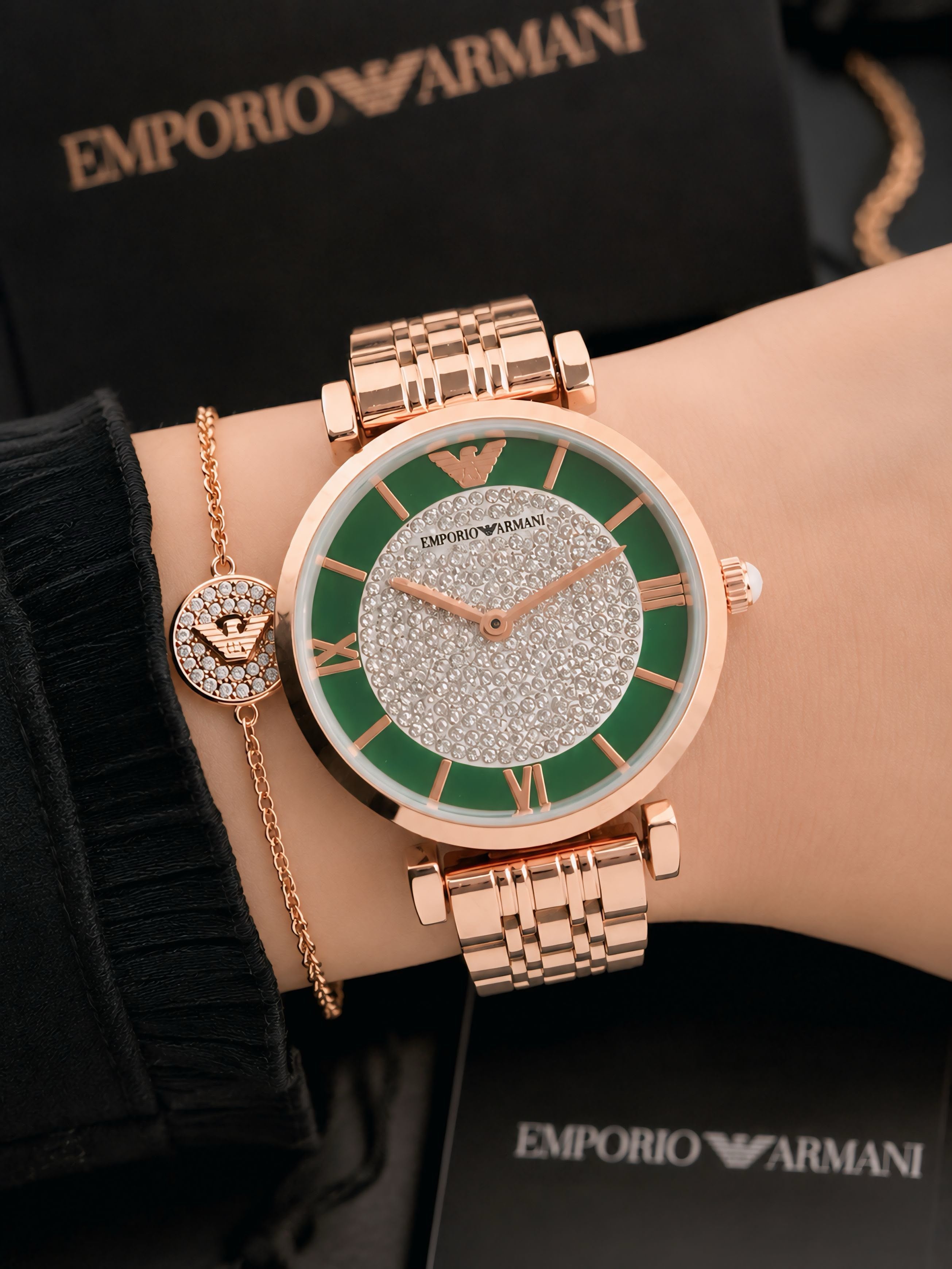 Emporioo Armanii Women Rose Gold Chain All Working