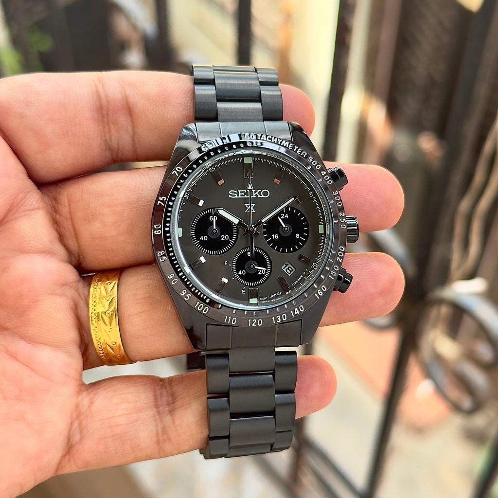 S£iko Prospex Black Mens All Working