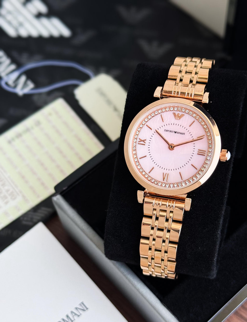 €mporio Arm@ni Women Slim Pink Dial All Working