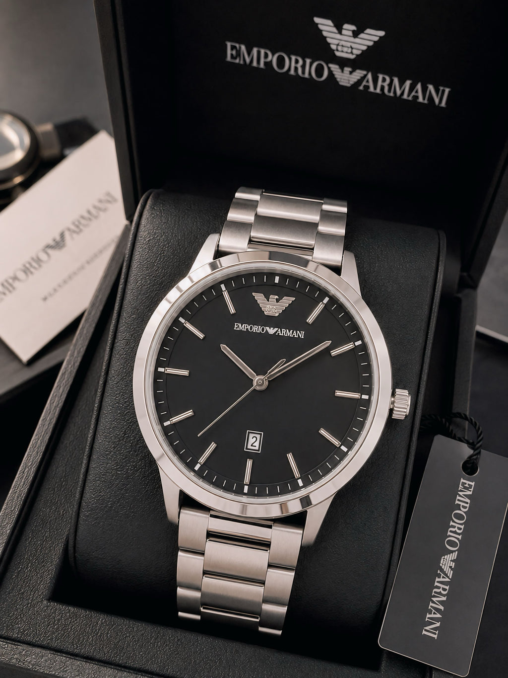 £mporio Arm@ni Silver Mens All Working