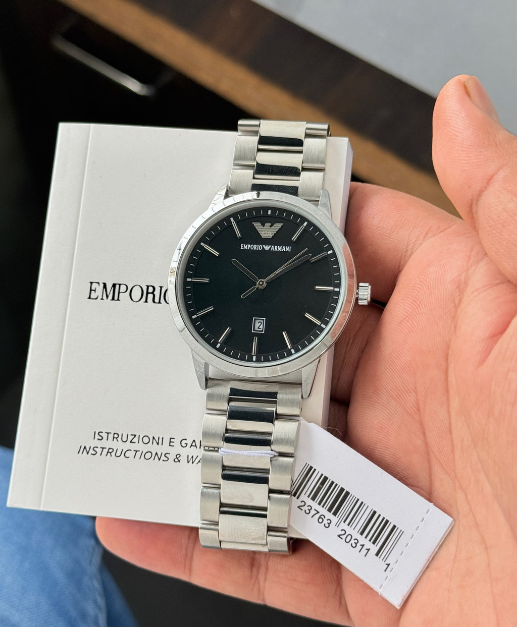 £mporio Arm@ni Silver Mens All Working