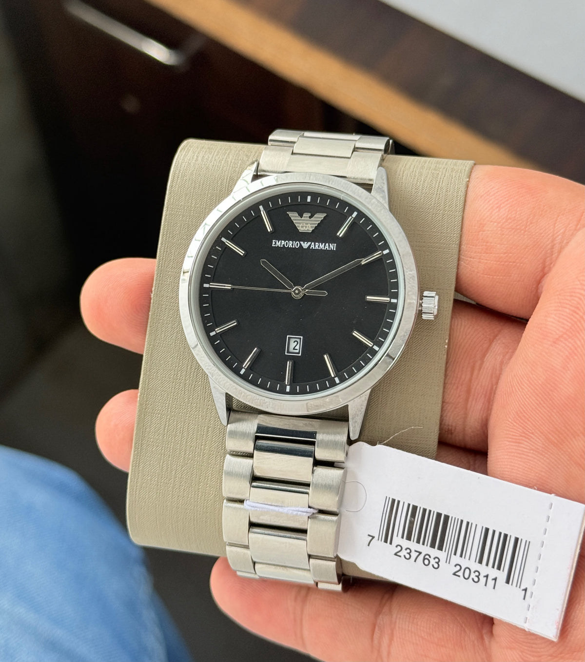 £mporio Arm@ni Silver Mens All Working