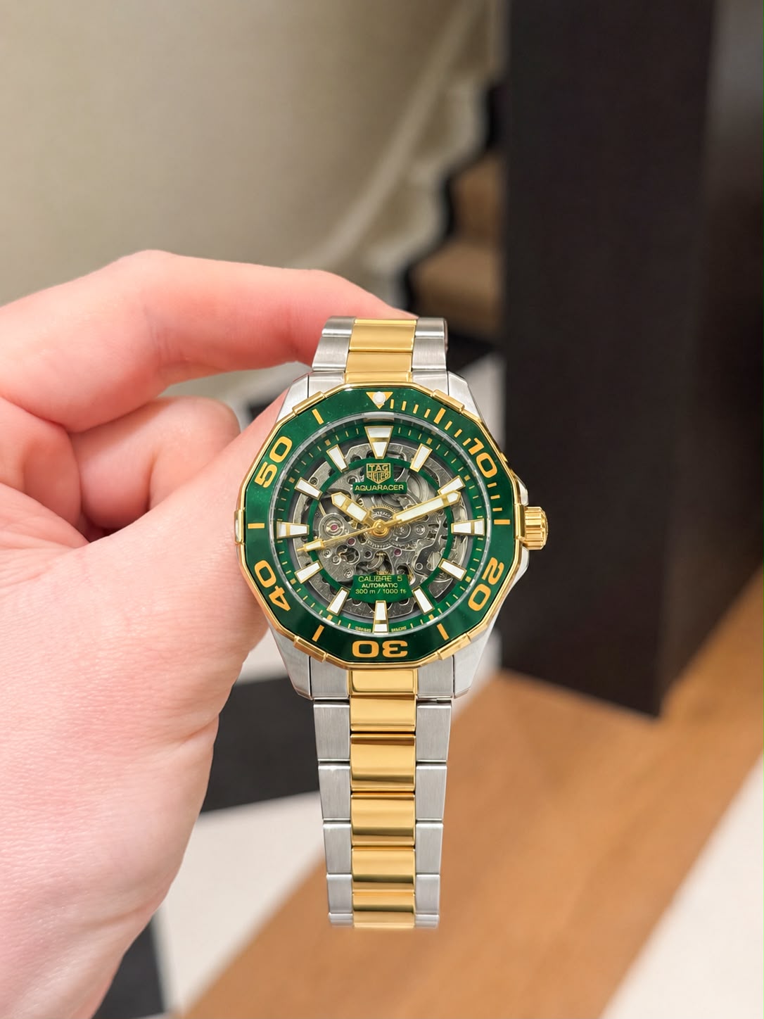 T@g Heue® Mens Two tone Stainless Steel Automatic All Working