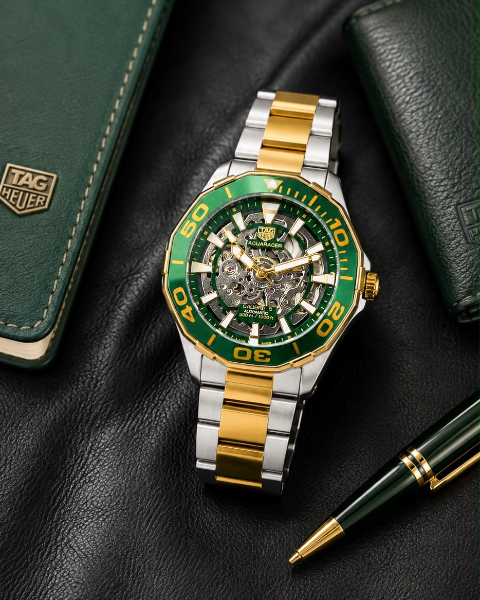 T@g Heue® Mens Two tone Stainless Steel Automatic All Working