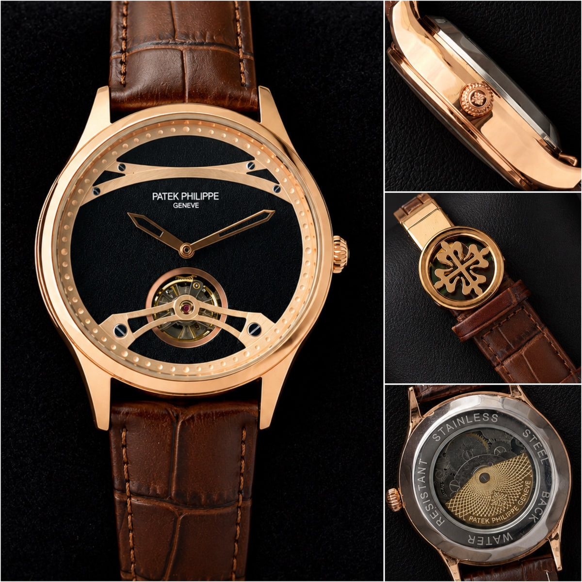 P@tek Phillipp£ Men Brown Leather Automatic