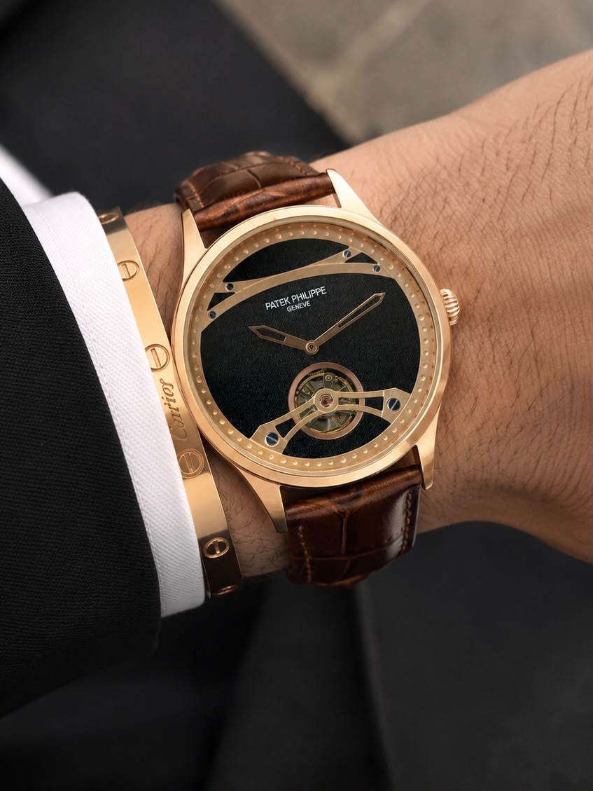 P@tek Phillipp£ Men Brown Leather Automatic
