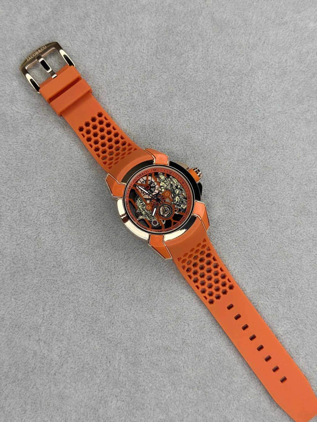 J@cob & ©o R@m J@nambhoomi £pic X Orange Rubber Belt Mens All Working