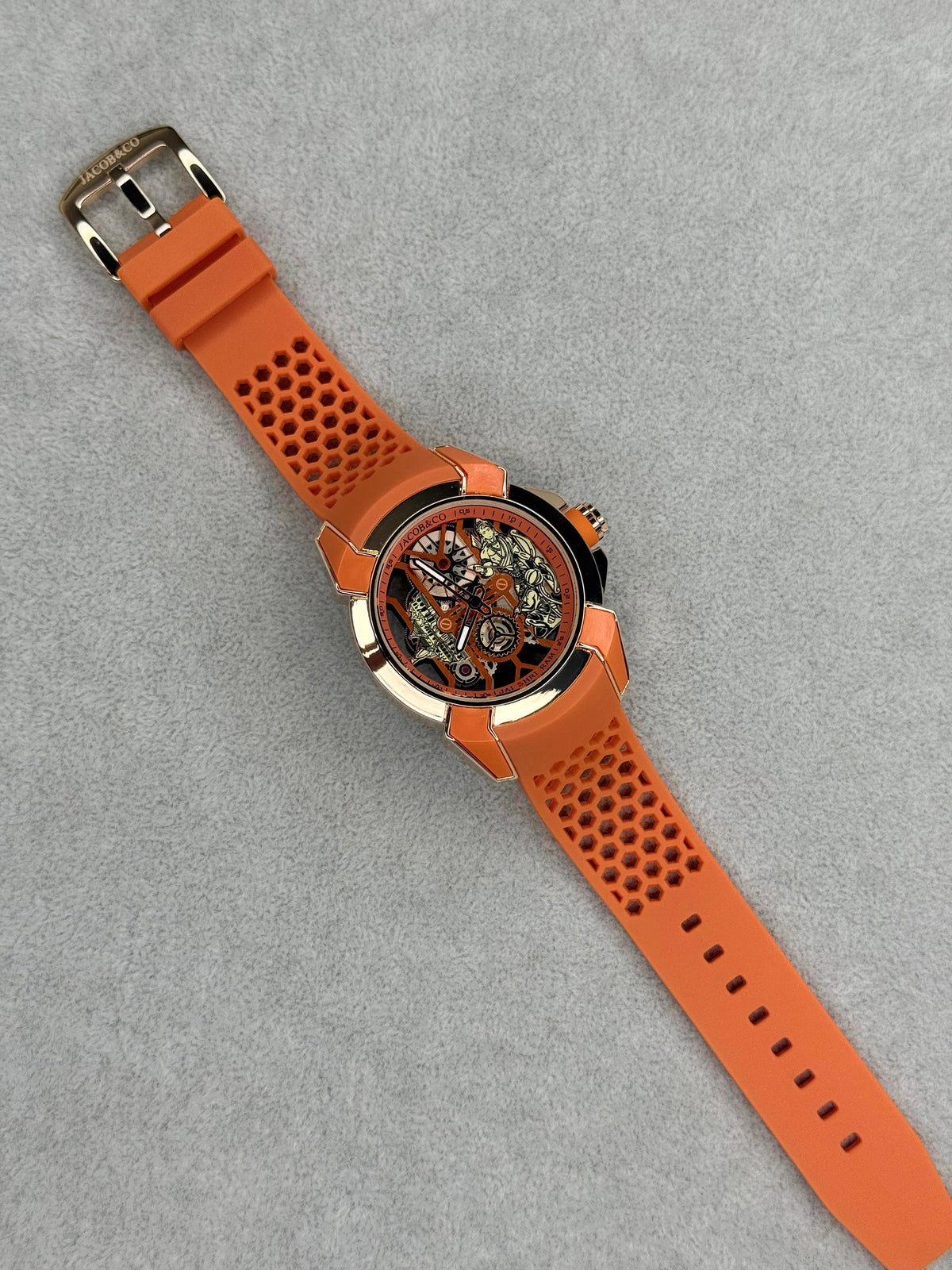 J@cob & ©o R@m J@nambhoomi £pic X Orange Rubber Belt Mens All Working