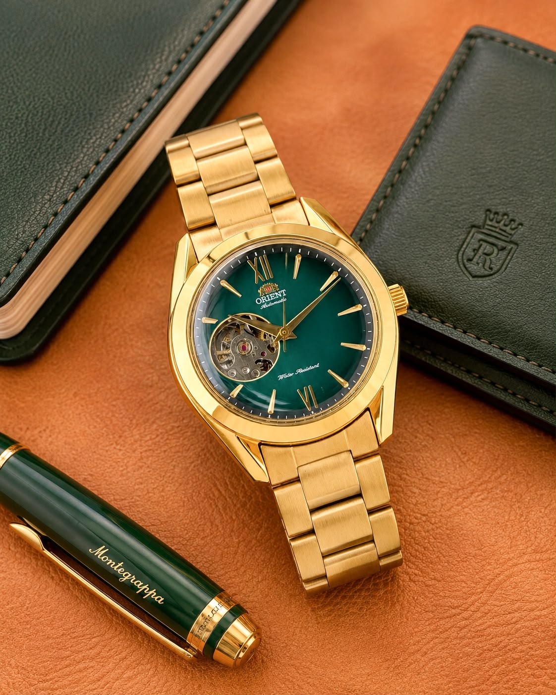 O®ient Mens Gold Chain Automatic All Working