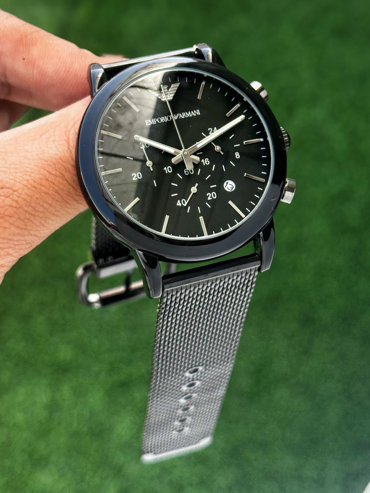 Empo®io @rmani Mens Black All Working