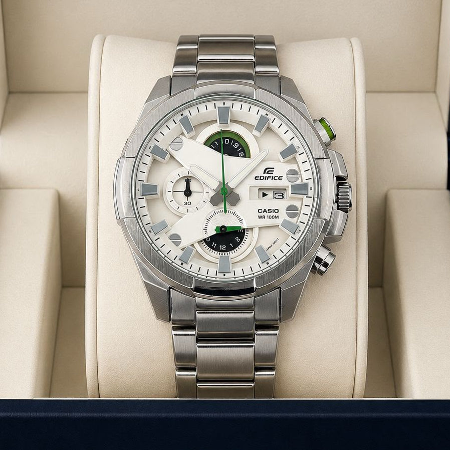 C@sio €difice Mens Silver White All Working