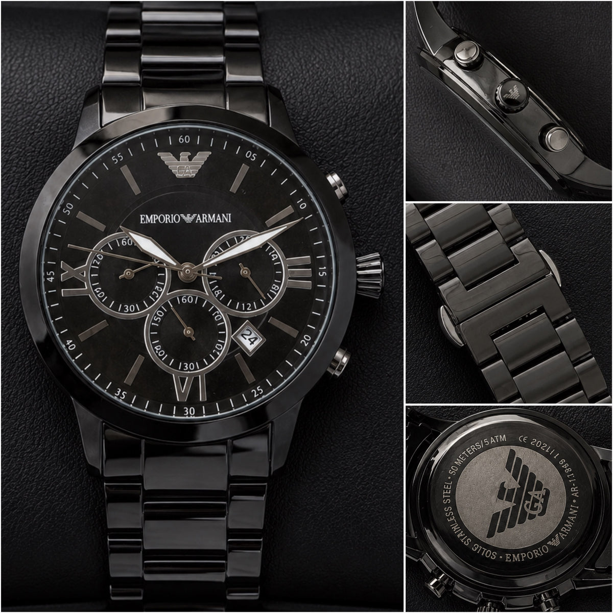 €mporio Arm@ni Mens Black All Working