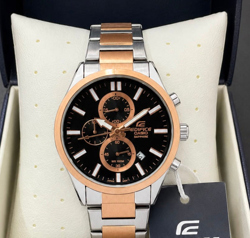 C@sio €difice Mens Two Tone Rose gold All Working