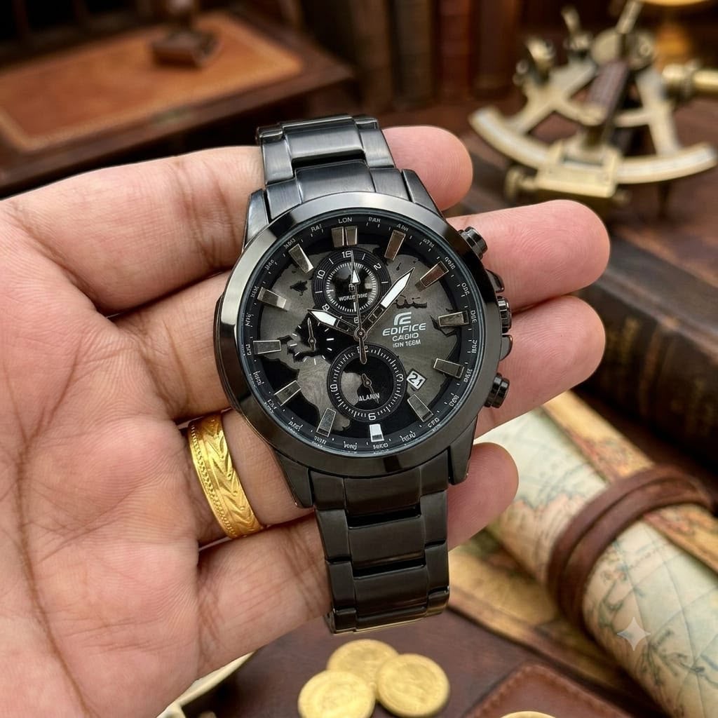 C@sio Edifi©e Chain Mens Black All Working