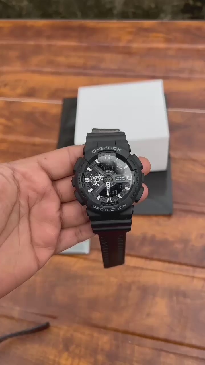 C@sio Gsho©k G@-110 Mens Black Digital Analogue All Working