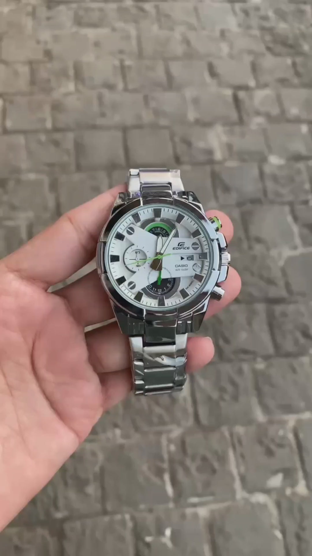 C@sio €difice Mens Silver White All Working