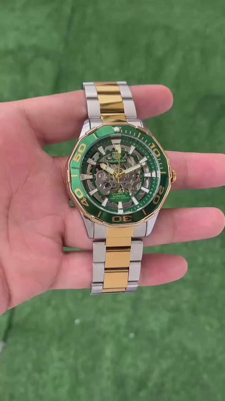 T@g Heue® Mens Two tone Stainless Steel Automatic All Working