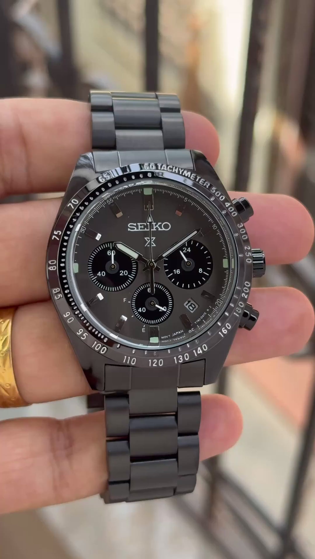 S£iko Prospex Black Mens All Working