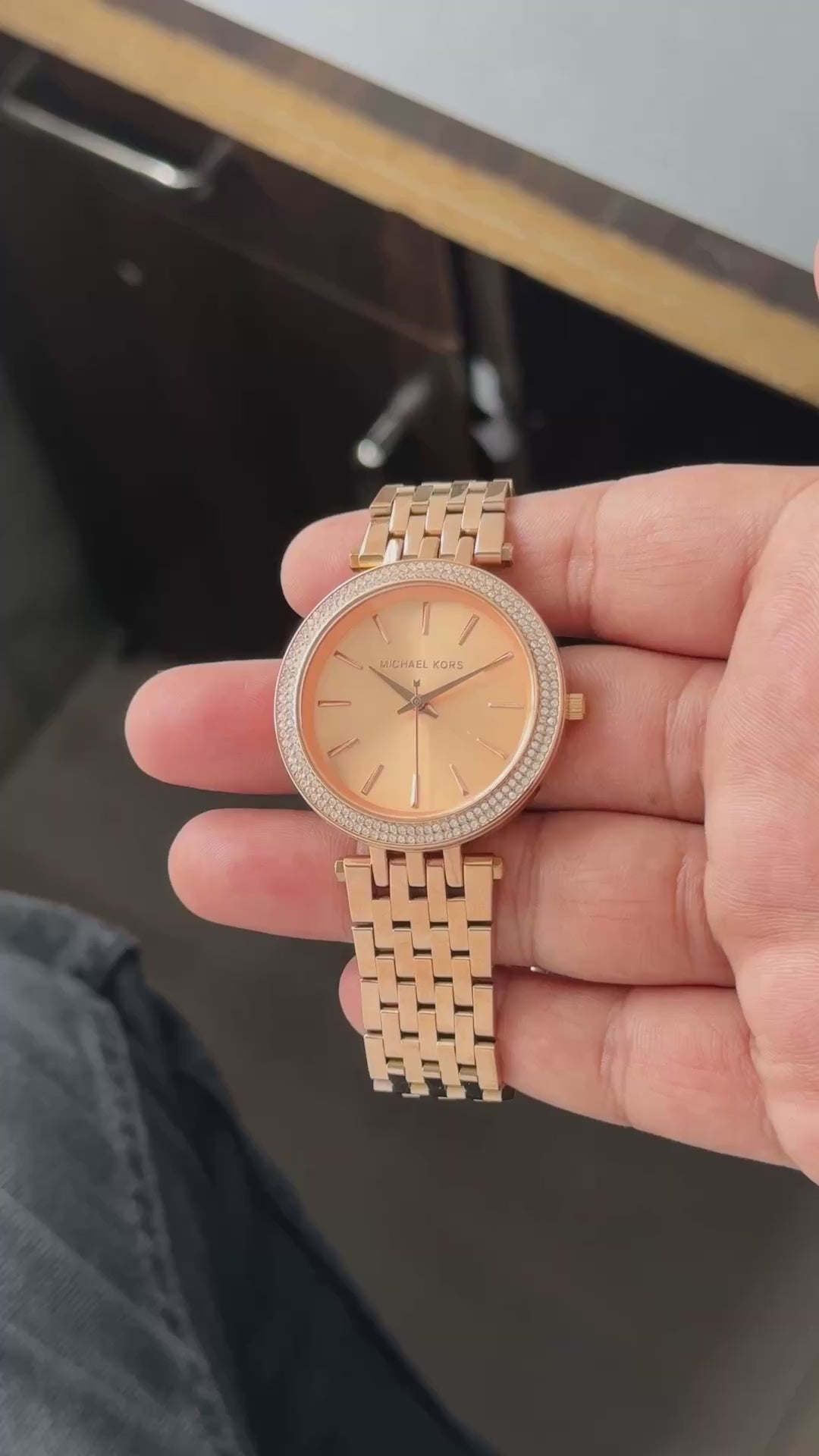 Mich@el Kor$ D@rci Mk-3192 Women Rose Gold All Working