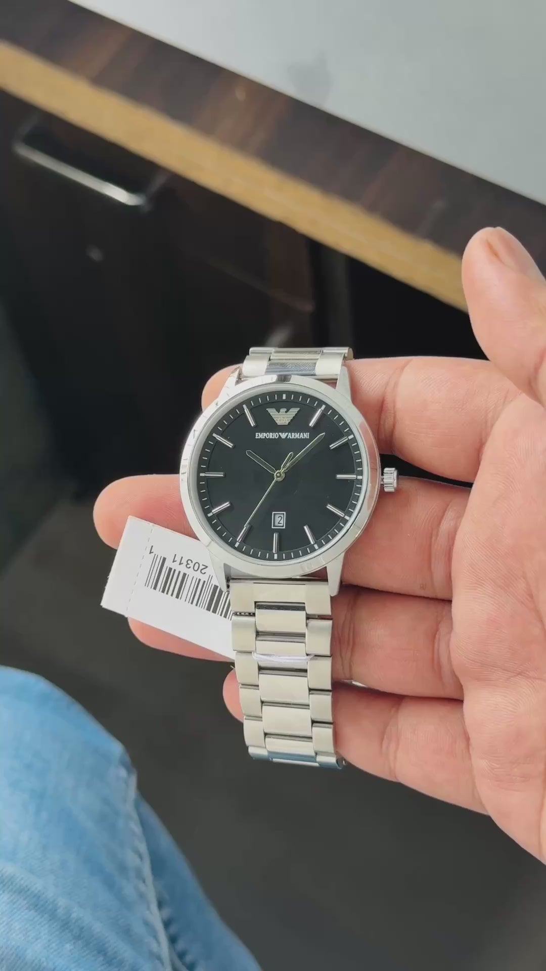 £mporio Arm@ni Silver Mens All Working