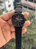Tomm¥ Hilfig€r Black Automatic Best Quality Watch All Working