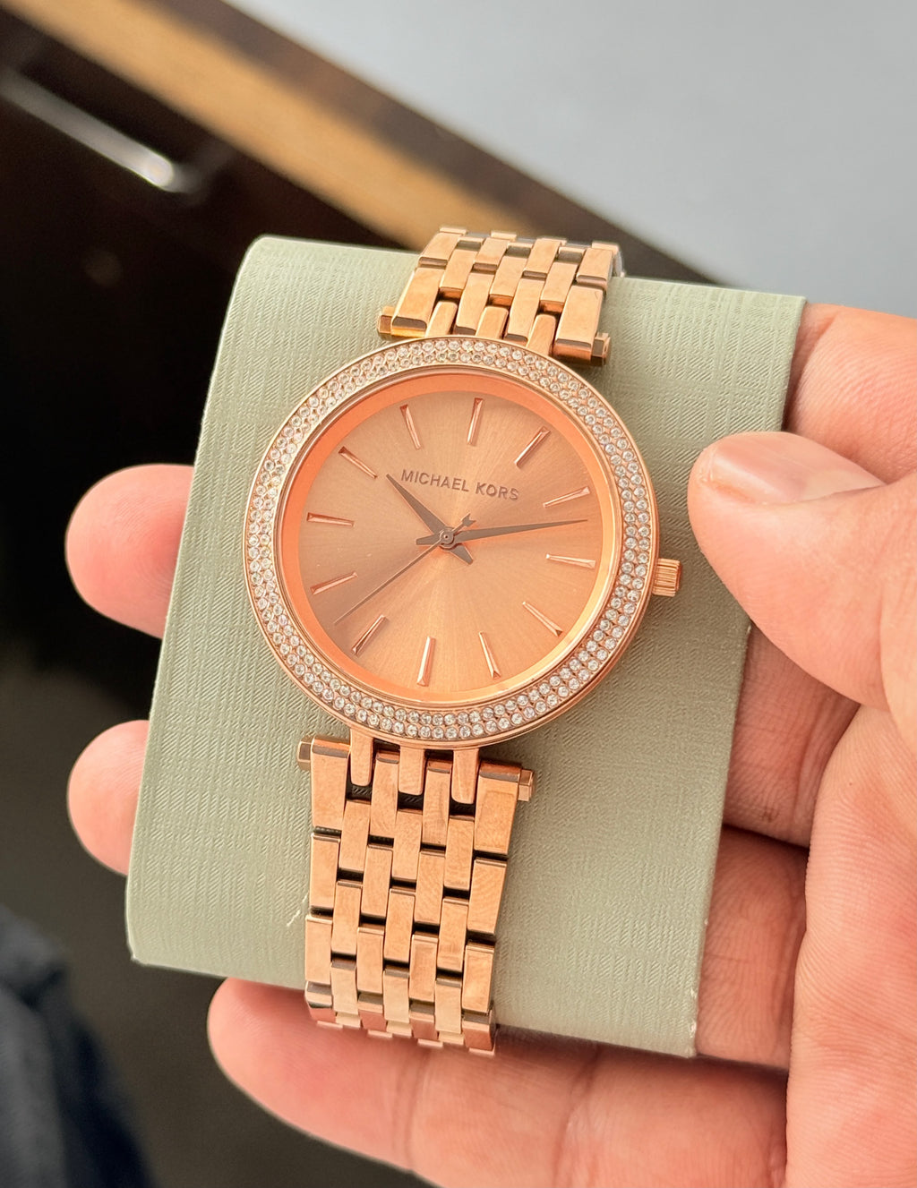 Mich@el Kor$ D@rci Mk-3192 Women Rose Gold All Working