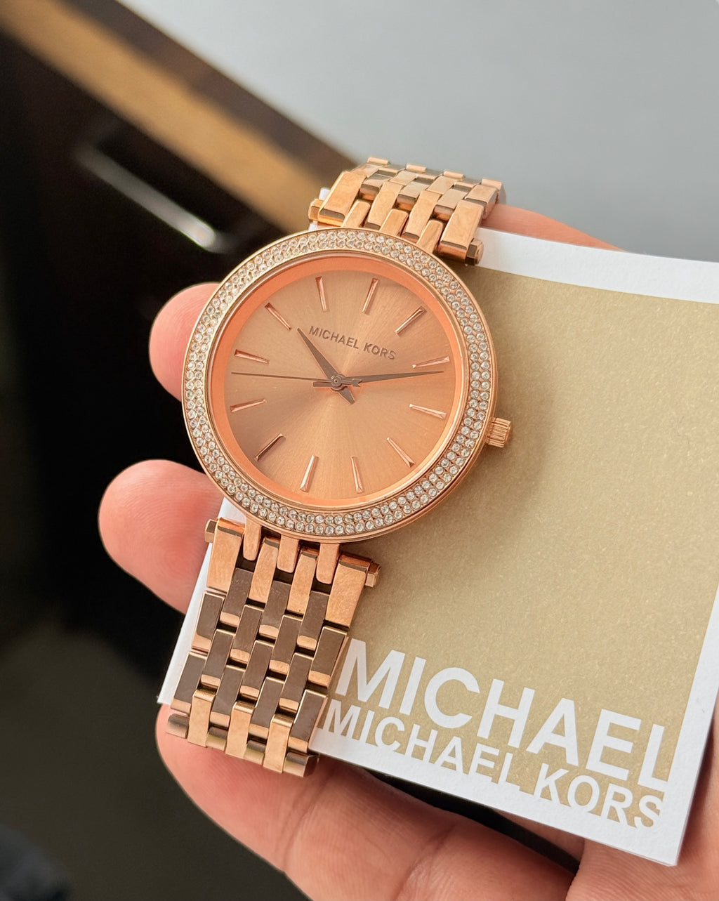 Mich@el Kor$ D@rci Mk-3192 Women Rose Gold All Working
