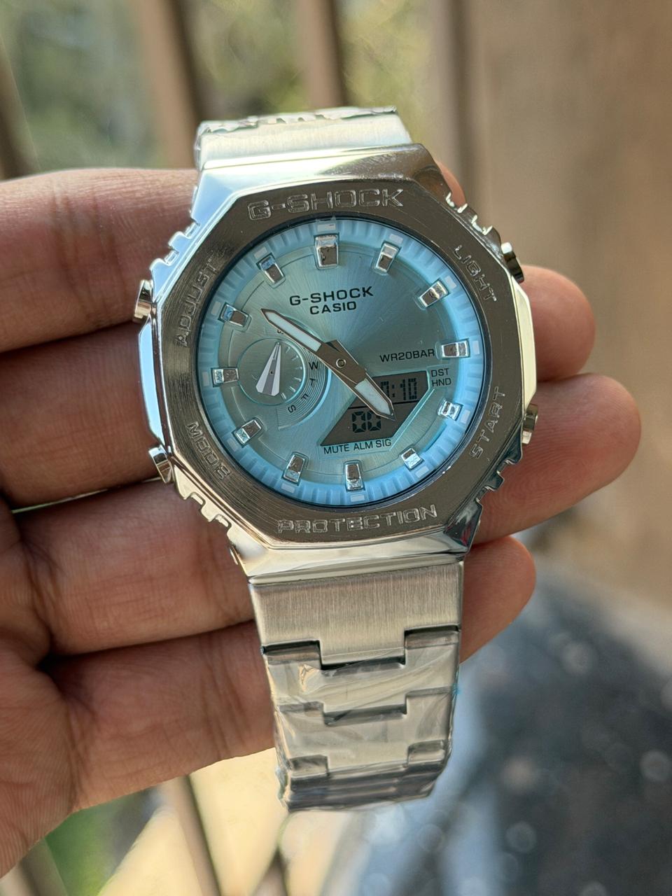 C@sio Gsho©k Mens Digital Analogue Tiffany Dial Mens All Working