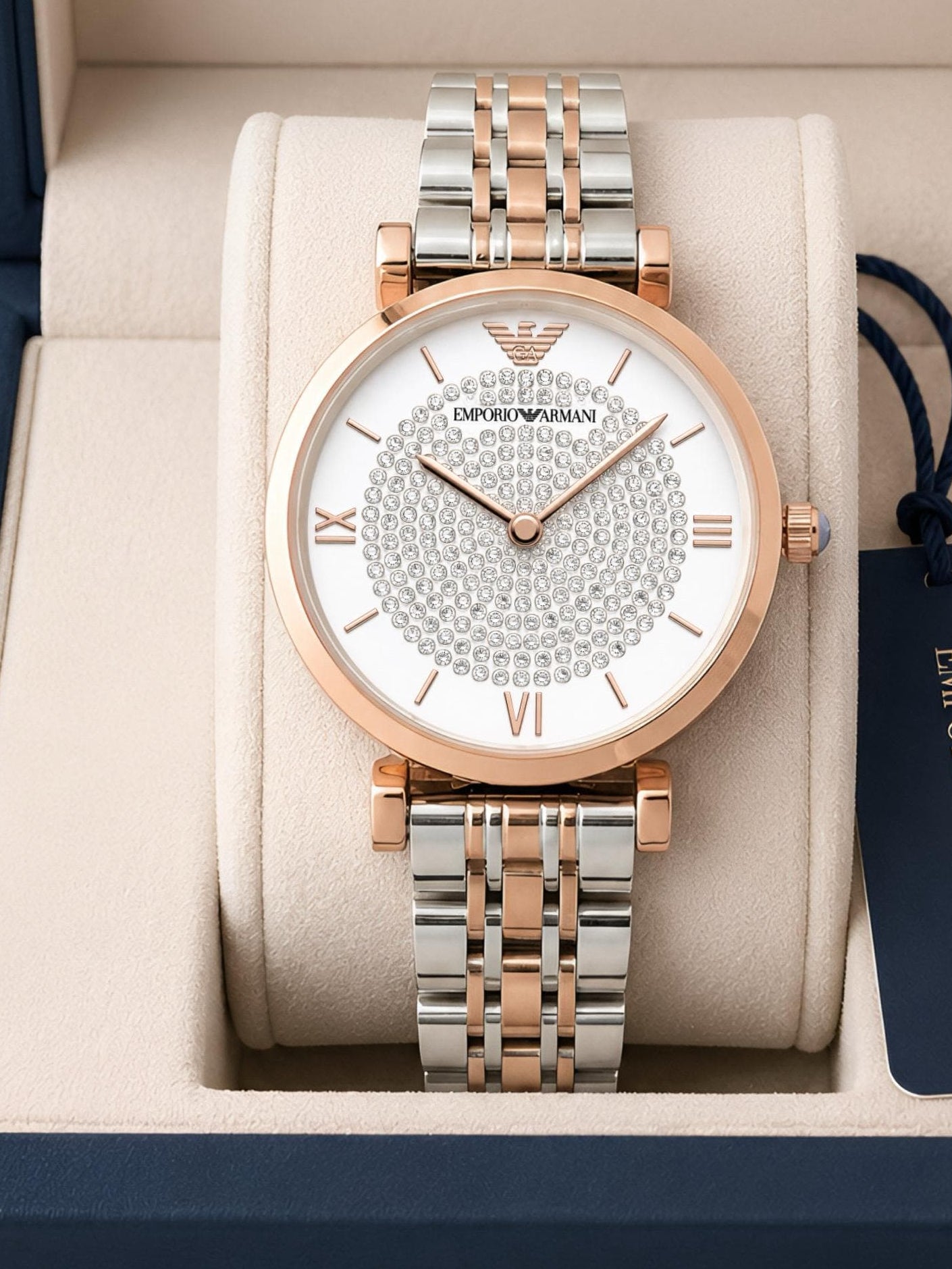 Emporioo Armanii Women Dual Tone Chain Collection All Working